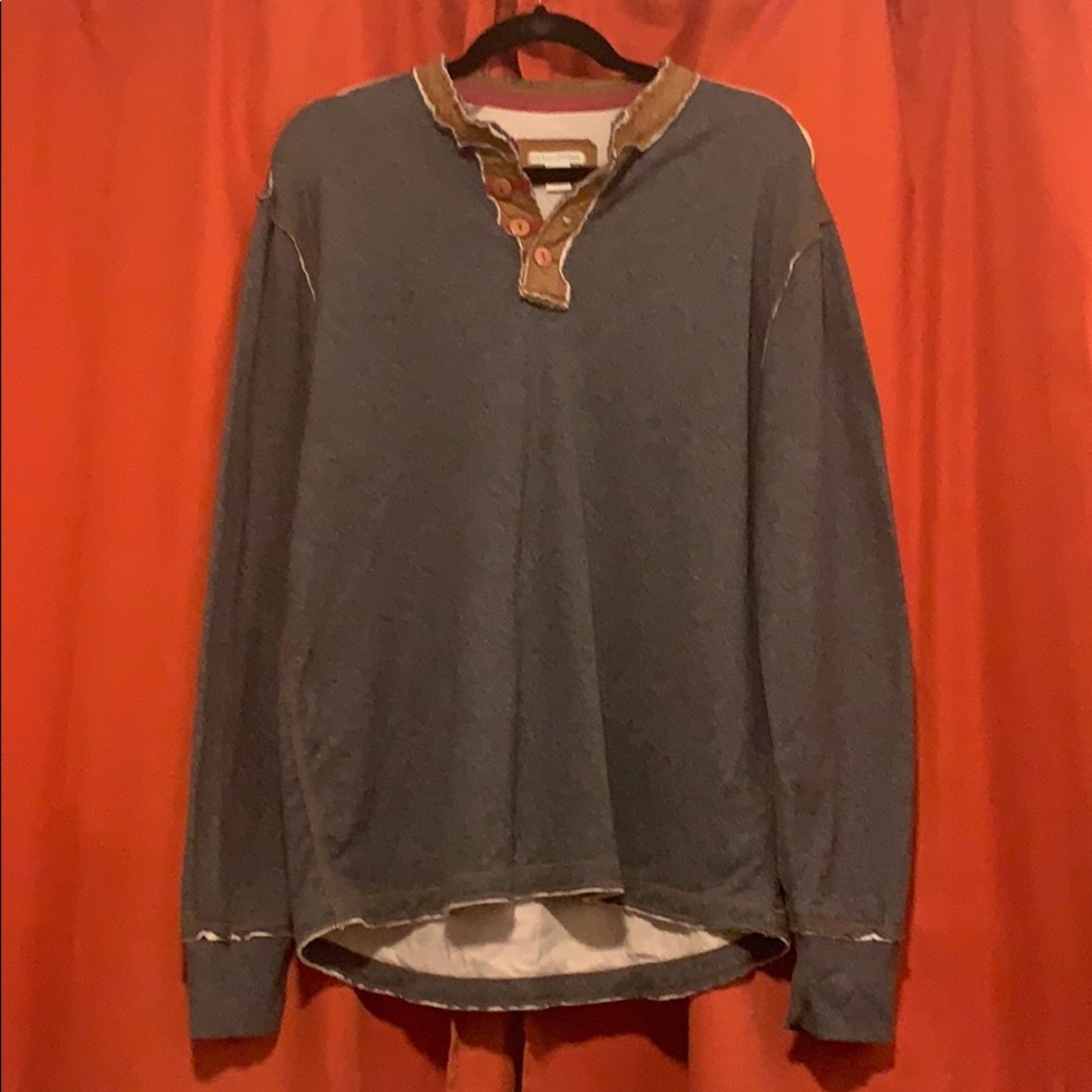 Carbon2cobalt men’s kinetic Henley long sleeve